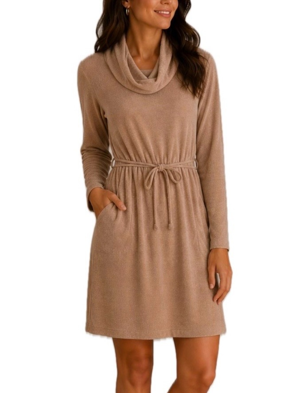 VTG. Cowl Neck Dress. Size 8.